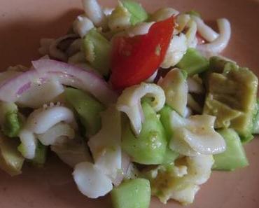 Bauernsalat mit Tintenfisch