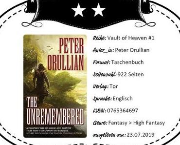 Peter Orullian – The Unremembered