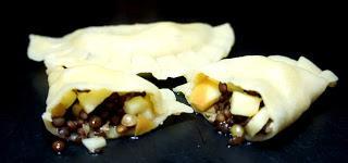 Ravioli mit Linsenfüllung