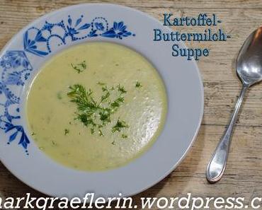 Samstagseintopf erfrischend anders: Kartoffel-Buttermilch-Suppe mit Dill