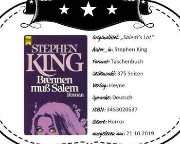 Stephen King – Brennen muss Salem
