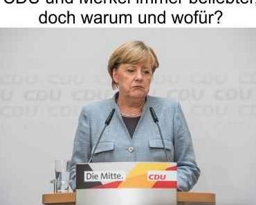 Merkels CDU legt in der Wählergunst zu – warum und wofür?