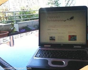 Hape auf der Terrasse