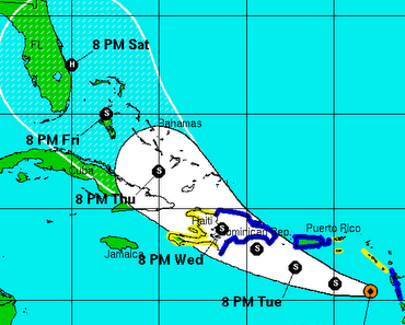 Tropischer Sturm EMILY bedroht mehrere Karibische Inseln und wird möglicherweise Florida als Hurrikan erreichen
