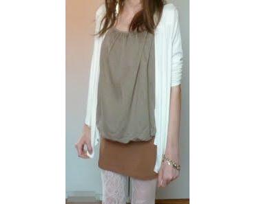 OOTD: Brown and White!