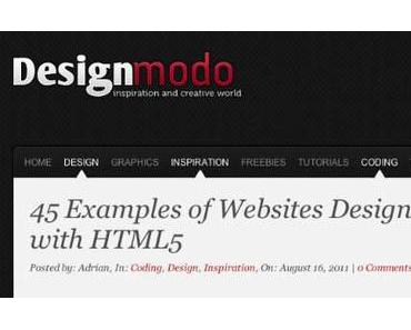 Zusammenstellung von HTML5 Websites