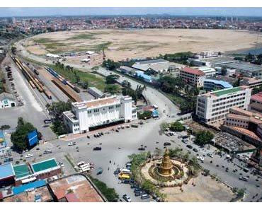 Boeung Kak heute: Sand statt See.