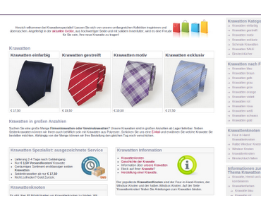 Krawatten bei Krawttenspezialist