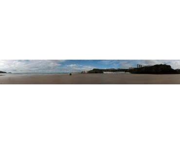 Panorama Tolcarne Beach Newquay