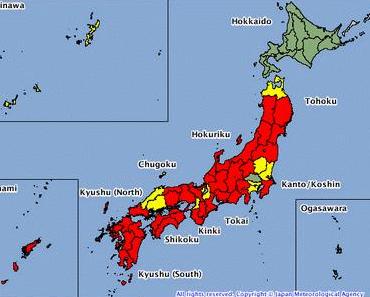 Taifun ROKE aktuell: Sturmwarnung Japan im Detail