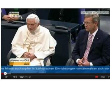 Bundestagsrede: Der Papst pfeift auf dem letzten Loch