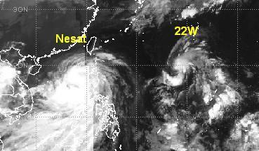 NESAT hält Taifunstärke - NALGAE schon unterwegs