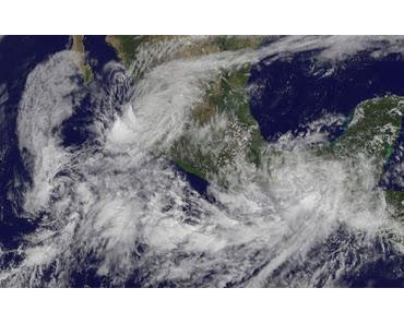 JOVA ist kein Sturm mehr - Tropisches Tief 12-E ist über Land - heftiger Regen in Guatemala, Chiapas und Oaxaca