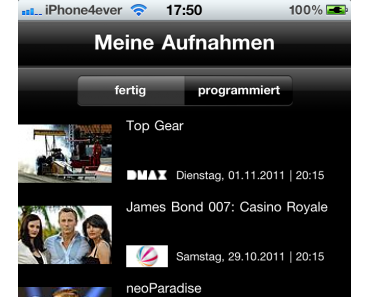 Save.TV startet mit kostenloser iPhone App