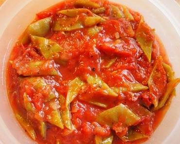 Süße Böhnchen in Tomatensauce