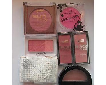 Schminksammlung: Blush, Highlighter, Bronzer