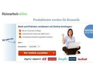 Produkttester für Kosmetik werden als Möglichkeit