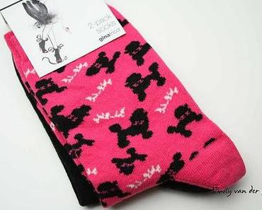 Pink Poodle Socks making me happy