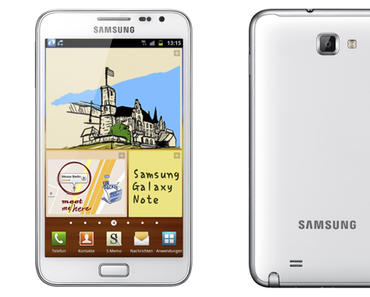 Samsung Galaxy Note in weiß ab sofort erhältlich