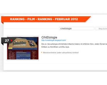 Aus den ebuzzing Labs: Die Top Blogs Film im Februar 2012