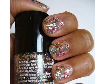 Swatch | Essence  Nail Art Special Effect! Topper | 02 Circus Confetti