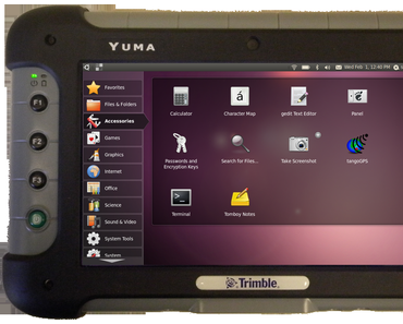 Trimble Yuma: Linux Ubuntu-Tablet für den harten In- und Outdoor Einsatz.