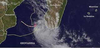 Zyklon GIOVANNA Madagaskar - und noch einmal La Reunion und Mauritius?