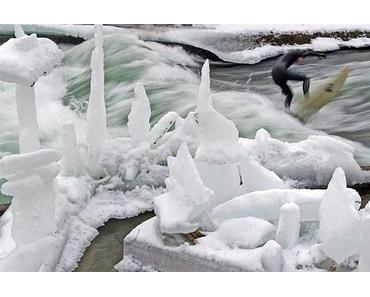 Eisbachsurfen in München