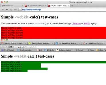 Webkit-Browser lernen CSS3