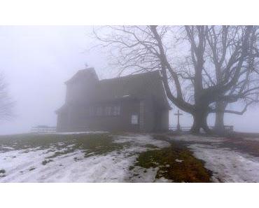 Licht und weisser Glühwein