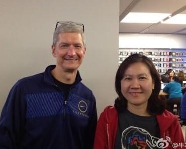 Tim Cook unternimmt Ausflug zum Apple Store in China