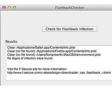 Trojaner Flashback für Mac: Flashback Checker spürt den Trojaner auf