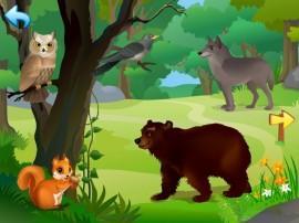 Tiere für Kleinkinder –  animierte Lernkarten mit Tiergeräuschen