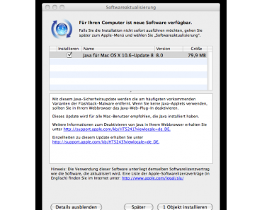 Apple veröffentlicht weiteres Flashback-Sicherheitstool