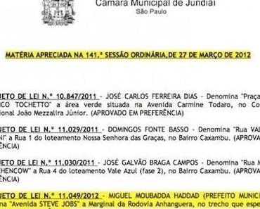 Bürgermeister genehmigt “Avenida Steve Jobs” Straße