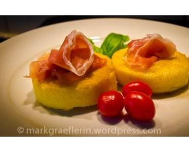 Polenta und Prosciutto di Parma