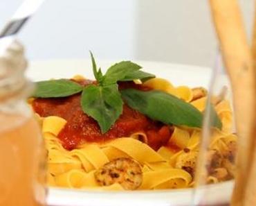Italienische Pasta zum Wochenend-Einklang