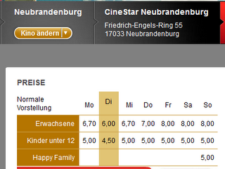 So preist man das Kino in Neubrandenburg und Waren weiter an