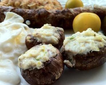 Gefüllte Grillchampignons und Kräuter-Feta-Zucchini à la Freestyle