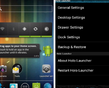 Launcher bringt etwas Ice Cream Sandwich auf Androiden