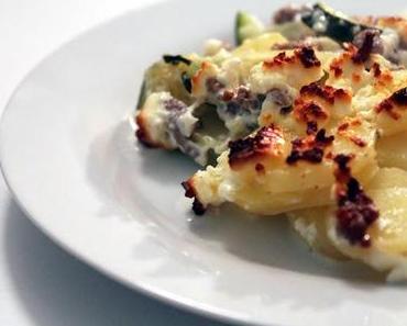 Geniales aus Kartoffeln, Zucchini und Schafskäse