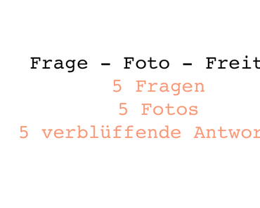 Frage – Foto – Freitag aus dem Süden