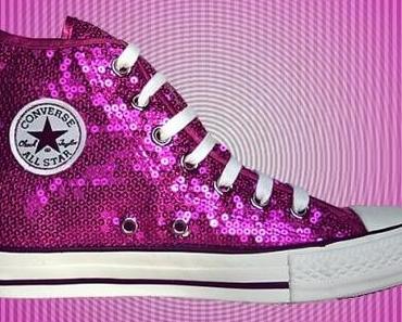 #Converse Schuhe All Star Chucks 107026 mit Pink Pailletten Sequins