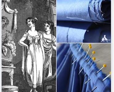 Regency Walking Gown in Arbeit