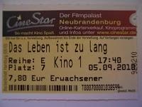 Das Leben ist zu lang (05.09.2010)