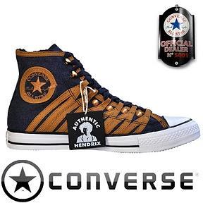 Converse All Star Chuck Taylor Chucks 117866 Loop Lace Jimmy Hendrix Gold Blau Uniform