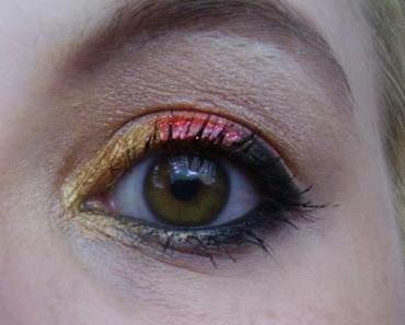 Augen Make-Up zur EM "Schwarz, Rot, Gold"