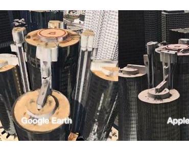 Google Earth vs. Apple Maps