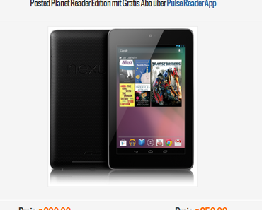 Google Nexus 7: Ab 209,90 Euro aus Deutschland bestellen