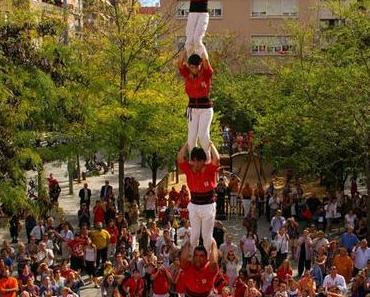 Katalanische Kultur in der Avenida de la Catedral in Barcelona